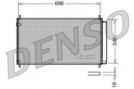 Конденсатор кондиционера DENSO DCN50022 (фото 1)