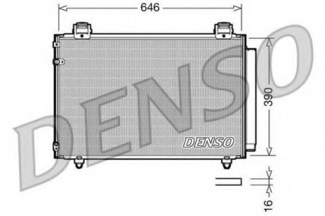 Конденсатор кондиционера DENSO DCN50024 (фото 1)