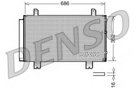 Конденсатор кондиционера DENSO DCN51002 (фото 1)