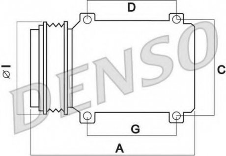 Компресор кондиціонера DENSO DCP05003