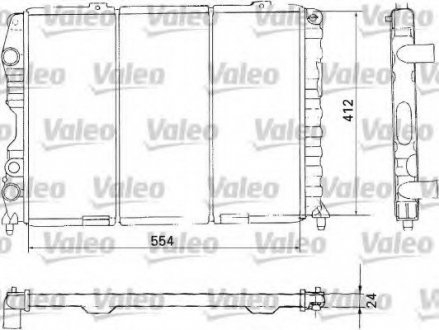 Радиатор системы охлаждения VALEO 731283