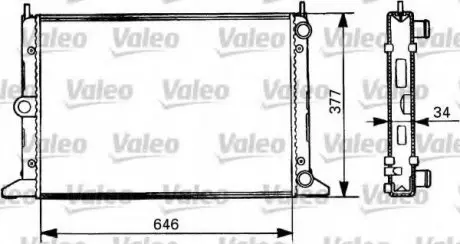 Радиатор системы охлаждения VALEO 731386