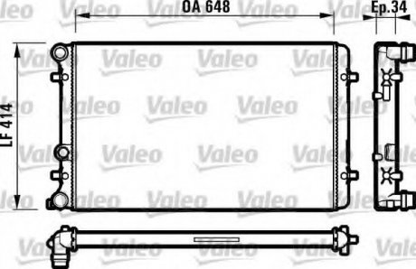 Радиатор системы охлаждения VALEO 732427 (фото 1)