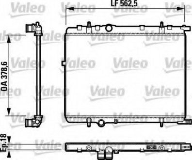 Радиатор системы охлаждения VALEO 732890 (фото 1)