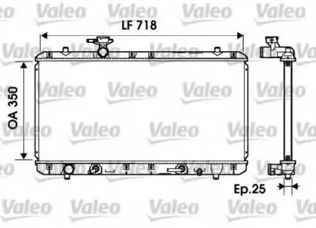 Радиатор системы охлаждения VALEO 734165