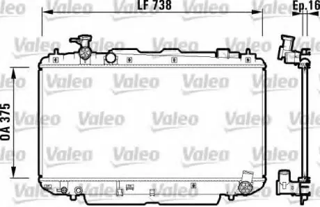 Радіатор VALEO 734182