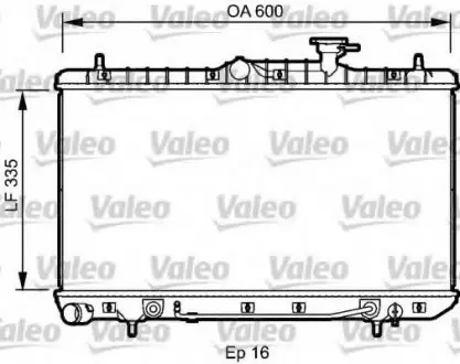 Радиатор системы охлаждения VALEO 734253