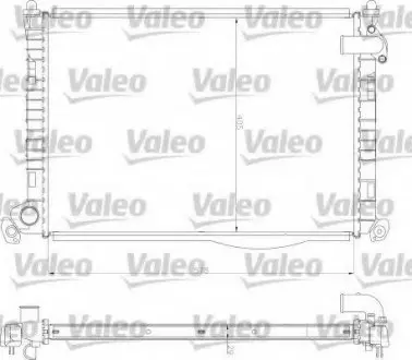 Радіатор системи охолодження VALEO 734327