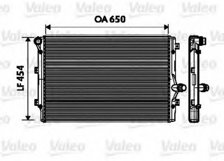 Радиатор системы охлаждения VALEO 734333