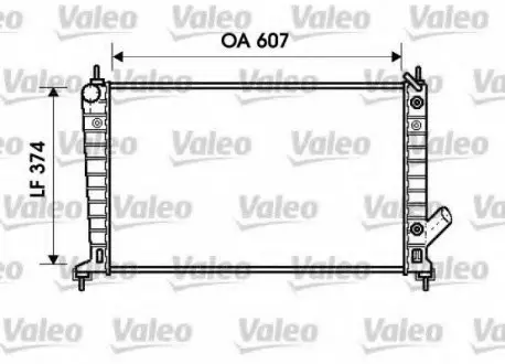 Радіатор системи охолодження VALEO 734830