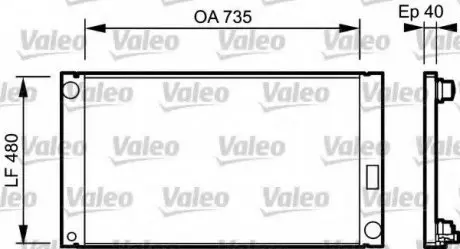 Радиатор системы охлаждения VALEO 735033