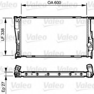 Радиатор системы охлаждения VALEO 735165 (фото 1)