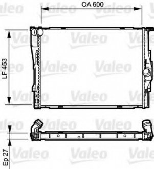 Радіатор системи охолодження VALEO 735166 (фото 1)