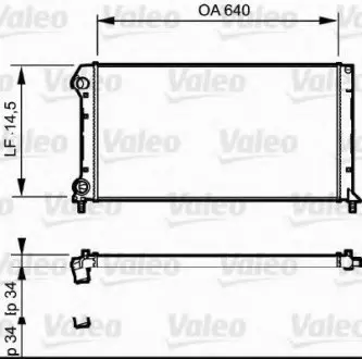 Радиатор системы охлаждения VALEO 735171