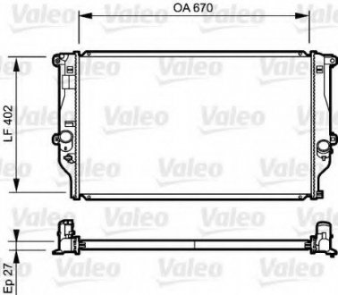 Радиатор системы охлаждения VALEO 735216 (фото 1)