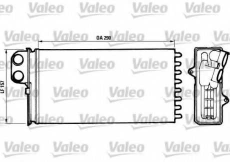 Радиатор отопителя салона VALEO 812037 (фото 1)