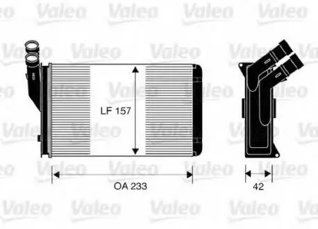 Радіатор обігрівача салону VALEO 812044