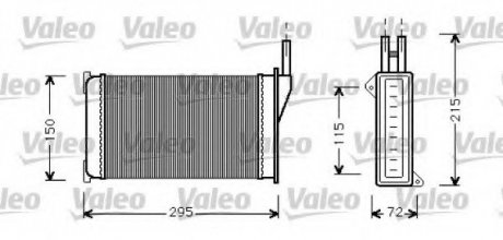 Радиатор отопителя салона VALEO 812129 (фото 1)