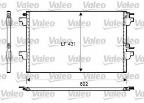 Радіатор кондиціонера VALEO 814007