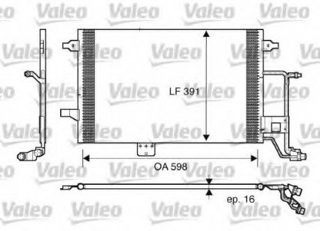 Радиатор кондиционера VALEO 817665