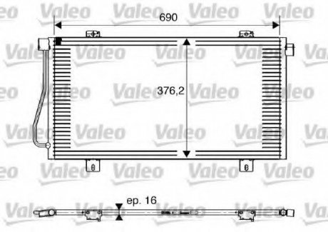 Радиатор кондиционера VALEO 817742