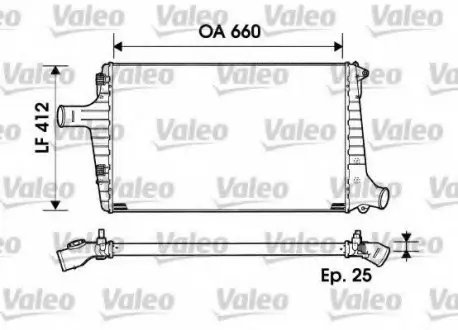 Интеркулер VALEO 817865