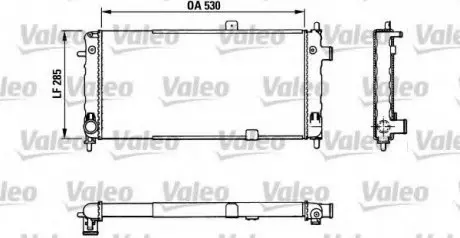 Радіатор системи охолодження VALEO 883771