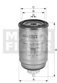 Фільтр палива MANN-FILTER MANN (Манн) PL 150