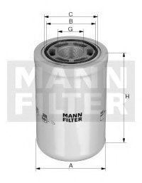Фільтр оливний трансмісійний -FILTER MANN (Манн) WH 980/3 (фото 1)