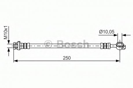 Тормозной шланг BOSCH 1987481435 (фото 1)