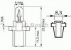 Автолампа 1,2 W, 24 V прозора BOSCH 1987302515 (фото 2)