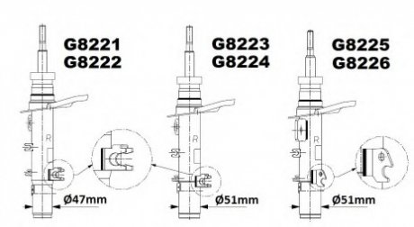 Амортизатор MONROE G8222