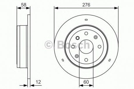 Тормозной диск BOSCH 0986479T83 (фото 1)