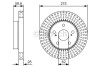 Тормозной диск BOSCH 0986479T18 (фото 1)