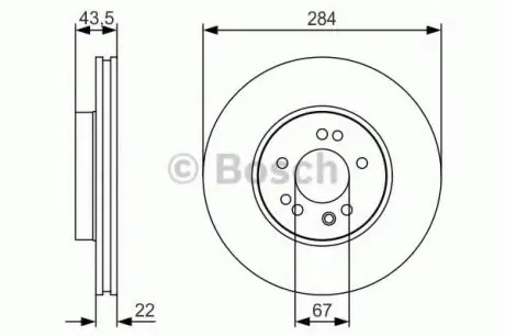 Тормозной диск BOSCH 0986479S15 (фото 1)