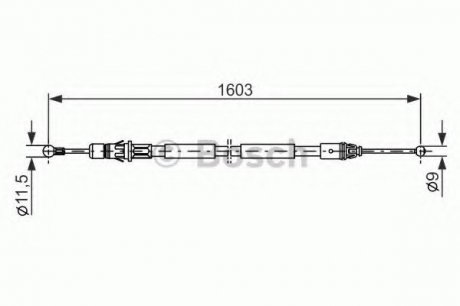 Трос гальмівний BOSCH 1987477116 (фото 1)