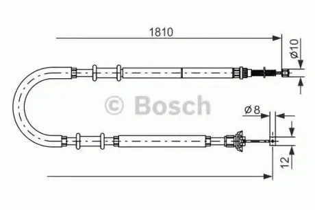 Трос тормозной BOSCH 1987477723 (фото 1)