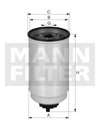 Фільтр паливний MANN-FILTER MANN (Манн) WK 10 017 X