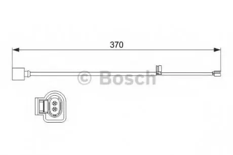 Датчик износа тормозных колодок BOSCH 1987473534 (фото 1)