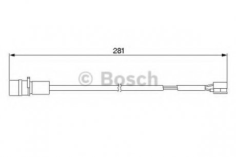 Датчик зносу гальмівних колодок BOSCH 1987474924