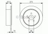 Гальмівний диск BOSCH 0986479A82 (фото 1)