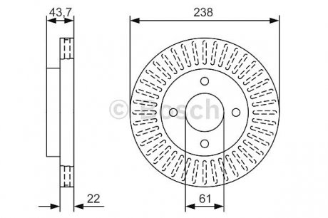 Тормозной диск BOSCH 0986479A87