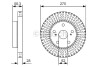 Тормозной диск BOSCH 0986479A97 (фото 1)