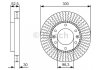 Гальмівний диск DODGE/HYUNDAI H100/H-1/Starex \'\'F \'\'2,5 \'\'07>> BOSCH 0986479T88 (фото 1)