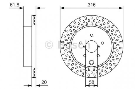 Тормозной диск BOSCH 0986479V05