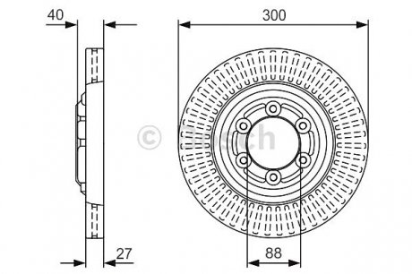 Тормозной диск BOSCH 0986479V29 (фото 1)