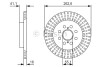 Гальмівний диск вентильований LEXUS RX III 263 мм BOSCH 0986479V35 (фото 1)