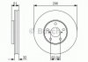 Гальмівний диск LEXUS GS300/GS430/SC430 \'\'F \'\'3,0-4,3 \'\'97-10 BOSCH 0986479R20 (фото 1)