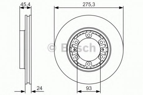 Тормозной диск BOSCH 0986479R40 (фото 1)