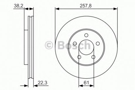 Тормозной диск BOSCH 0986479R56 (фото 1)